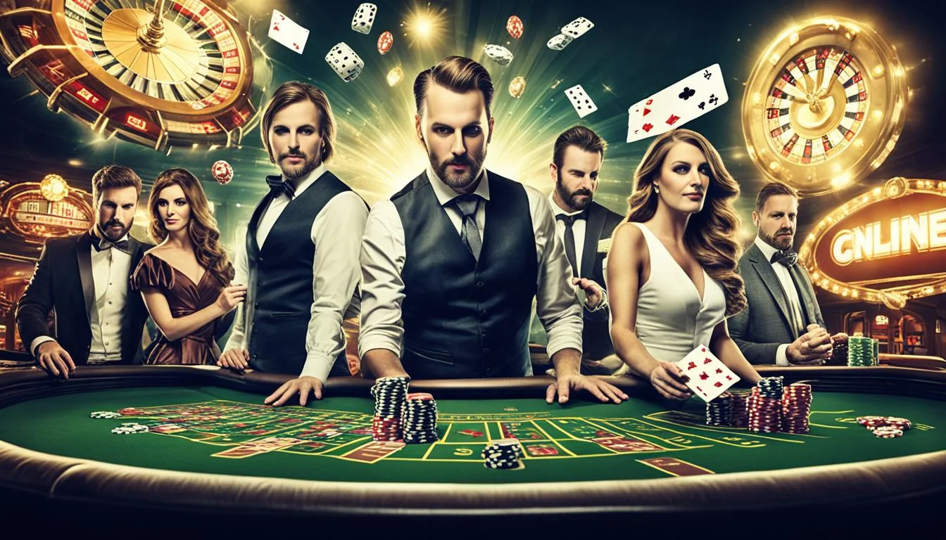Tampilan area permainan kasino digital JAJANTOGEL